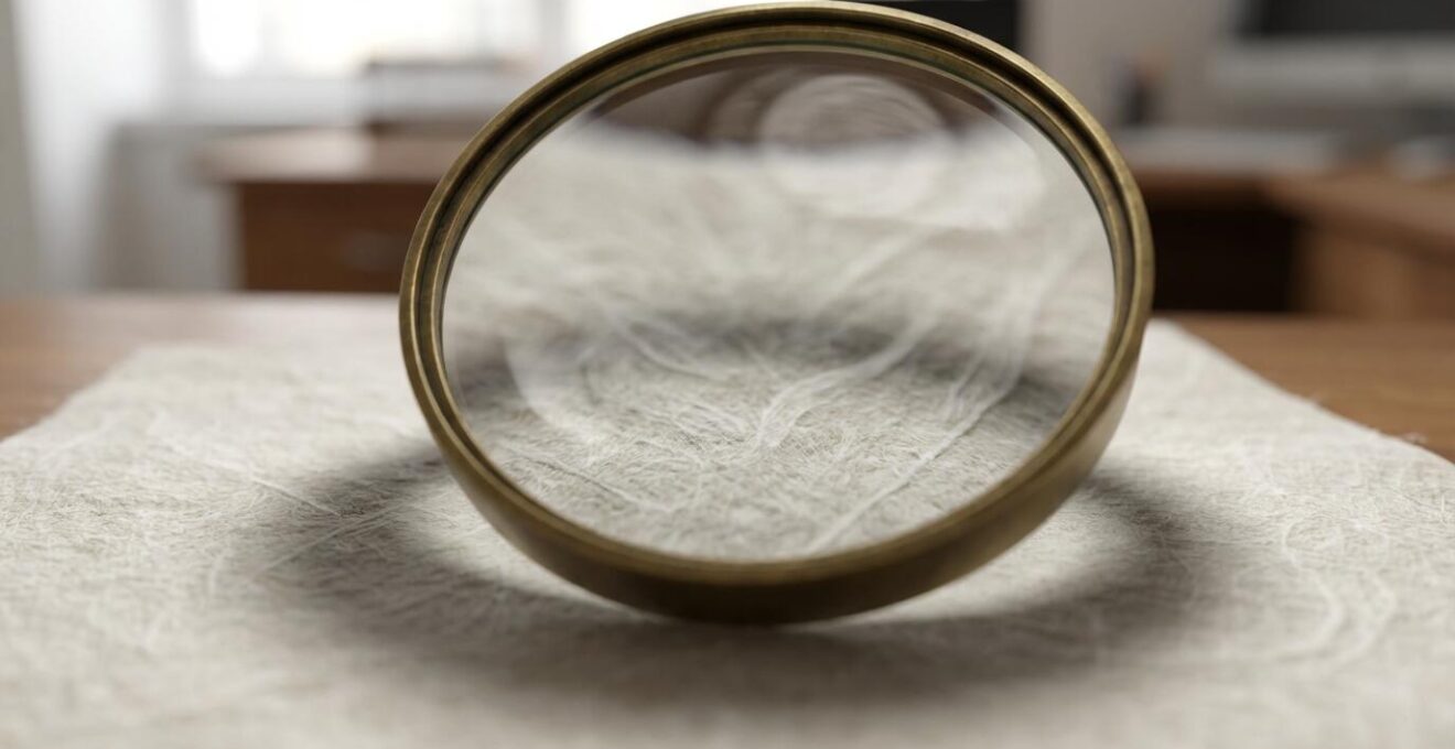 Analyse détaillée d'un contrat d'assurance avec une loupe grossissante sur les clauses importantes